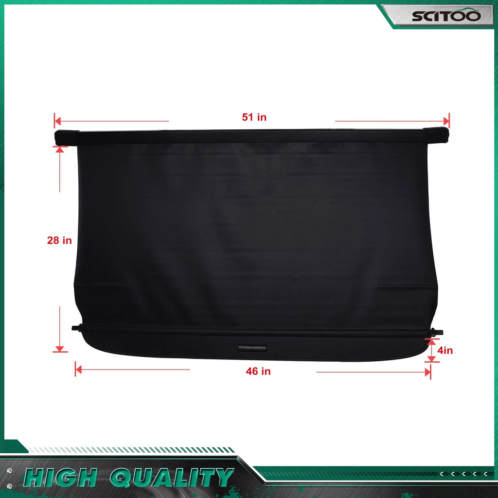 Tonneau Privacy Shield Cargo Cover for Jeep Patriot (2007–2017)