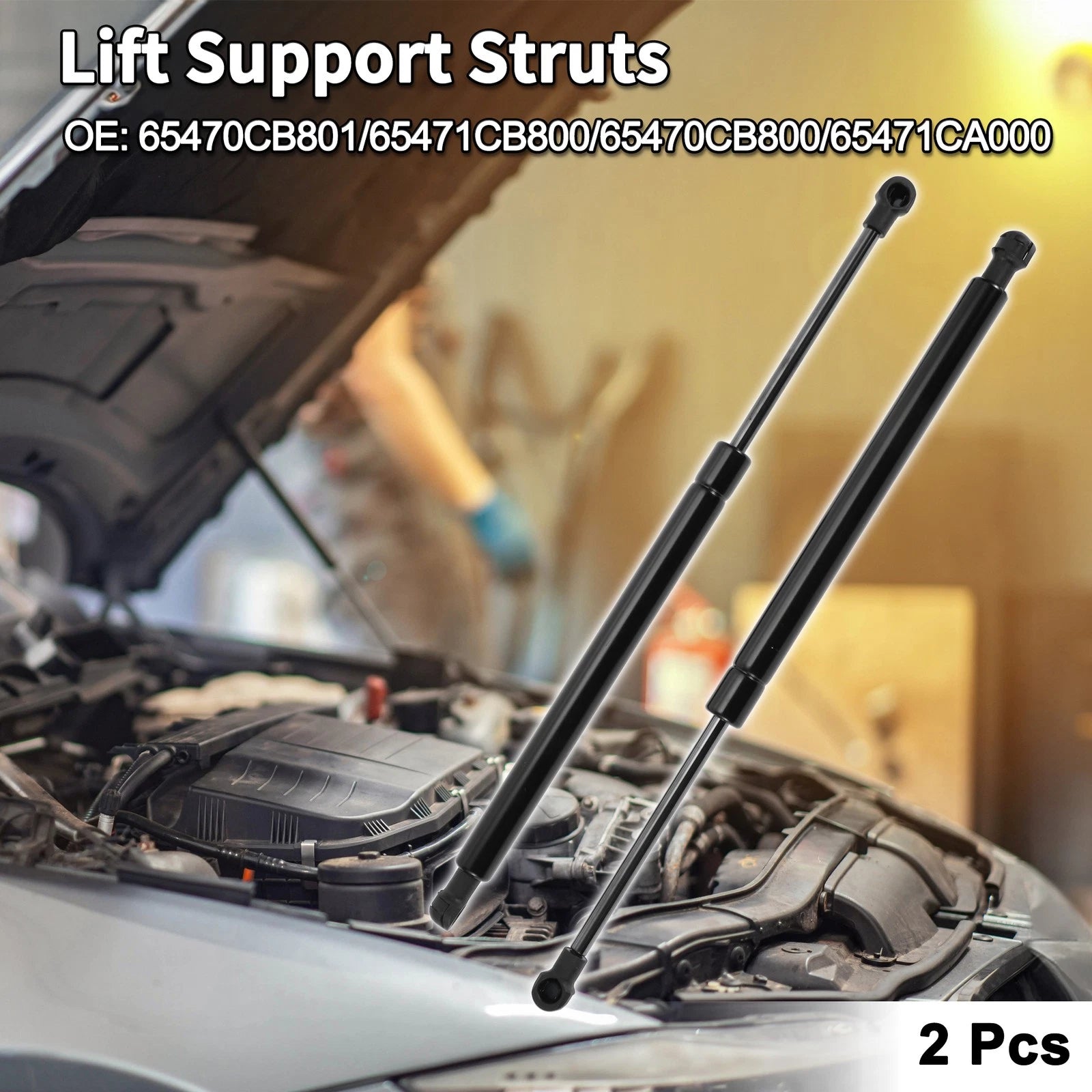 Front Hood Lift Supports Struts for Nissan Murano Z50 (2003–2007)