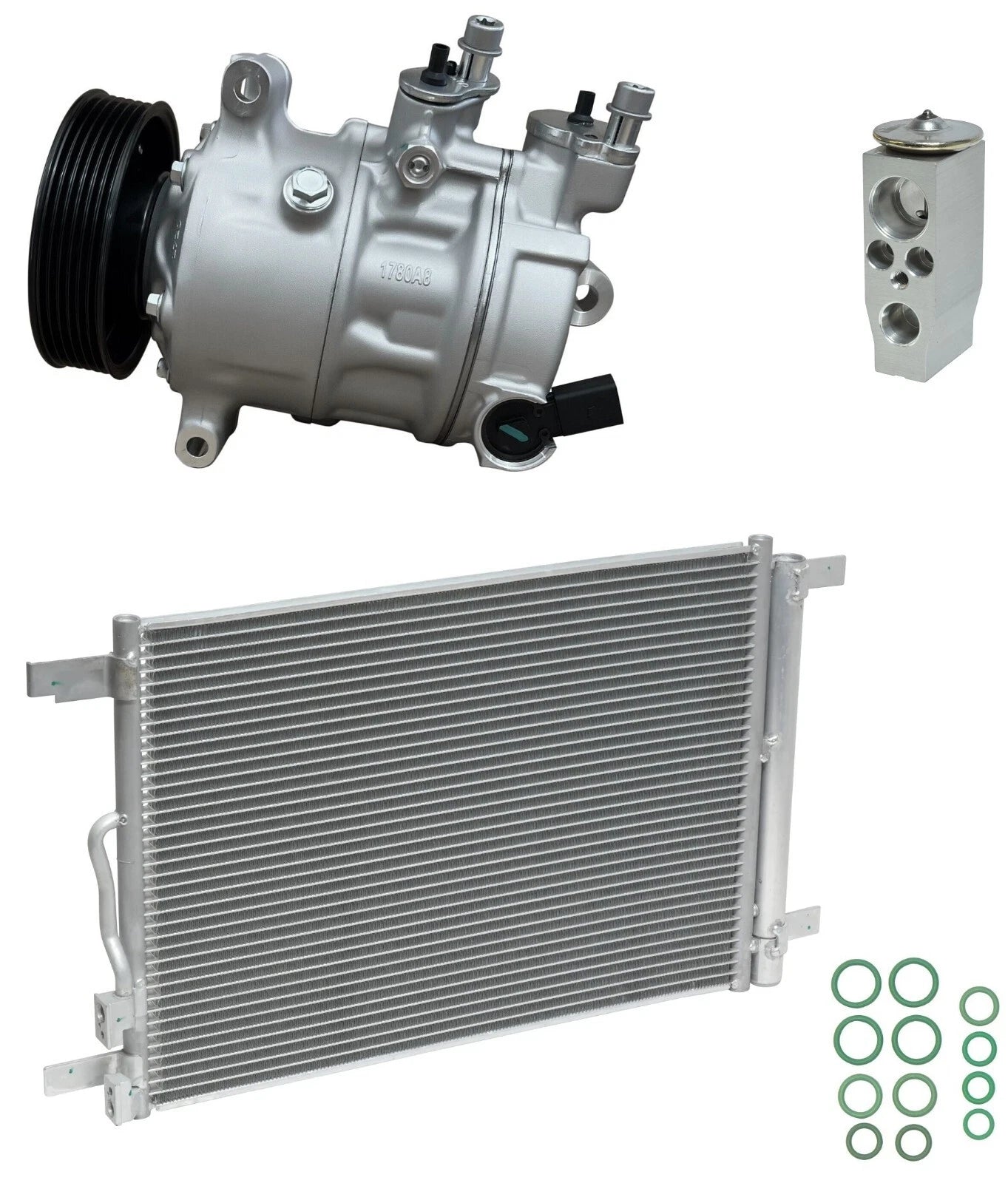 AC Compressor Kit With Condenser for Volkswagen Jetta 1.4L (2020–2021)