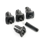 4 x Car Door Lock Pin Cap Cover Bezel Black for BMW 5 Series (2011-2017)