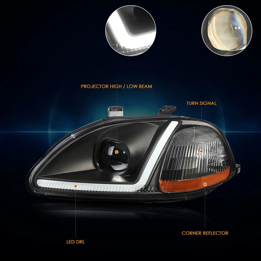 Driver Side Projector Headlight Lamp for Honda Odyssey (2014–2017)