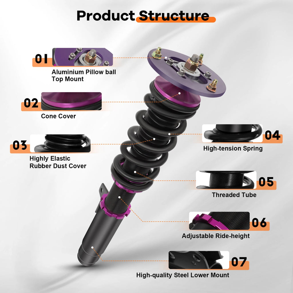 Coilovers for BMW E46 320i 325i 330i (2001–2005) - Struts Suspension Kit