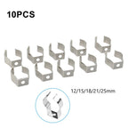 10 Spring Terry Clips for Tools - 304 Stainless Steel