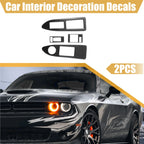 2 x Car Window Lift Trim Switch Panel Stickers for Dodge Challenger (2008-2014)