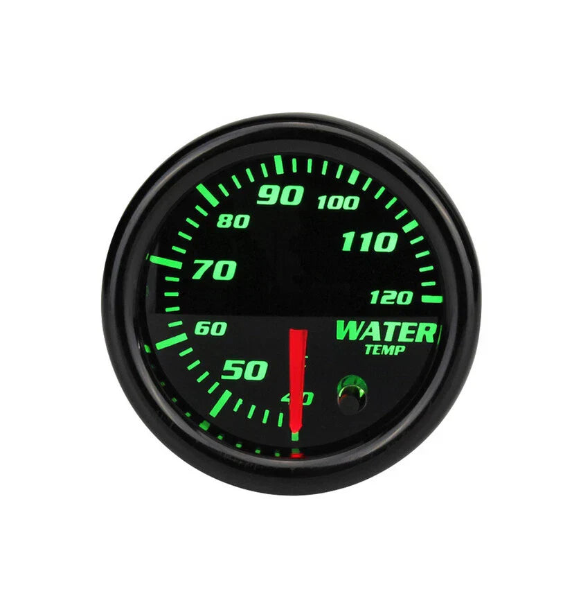 52mm Water Coolant Temperature Gauge with 7 Colors Backlight for Universal AU
