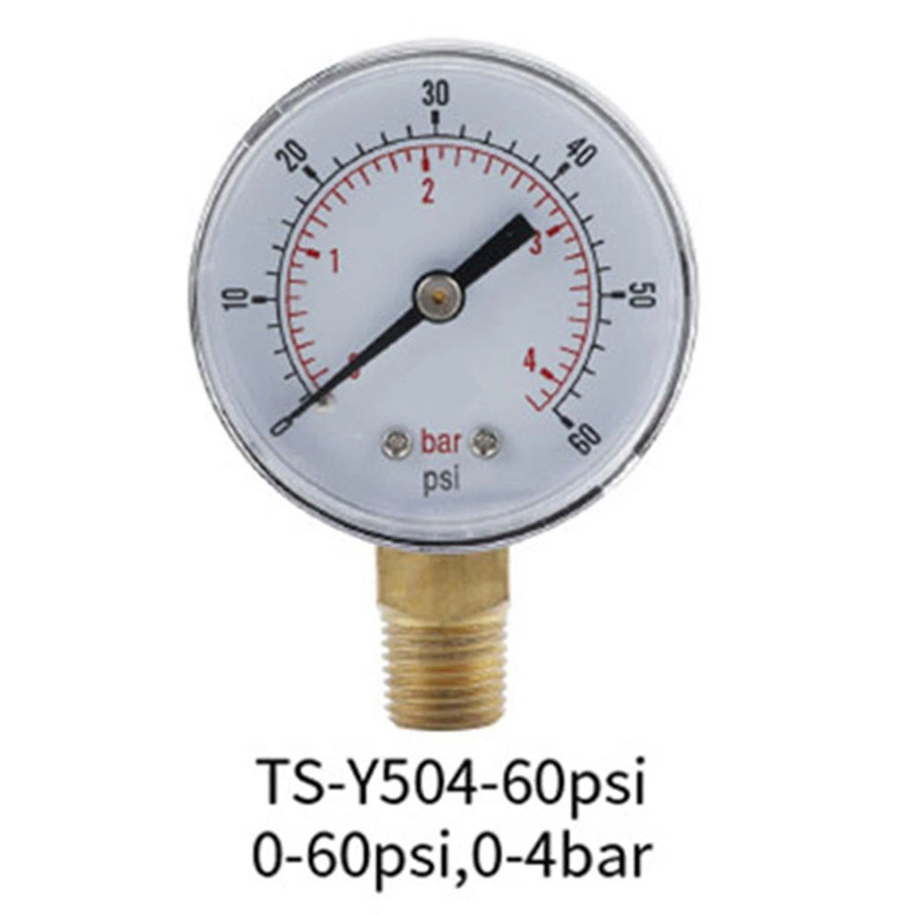 Air Pressure Gauge 14 Inch BSPT Thread 060PSI for Radial Mounting