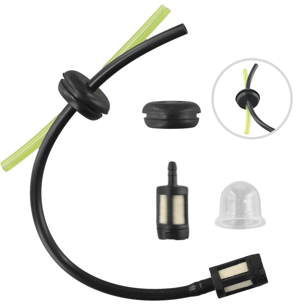 2 Piece Fuel Hose Pipe Filter and Grommet Kit for Hedge Cutters and Chainsaws