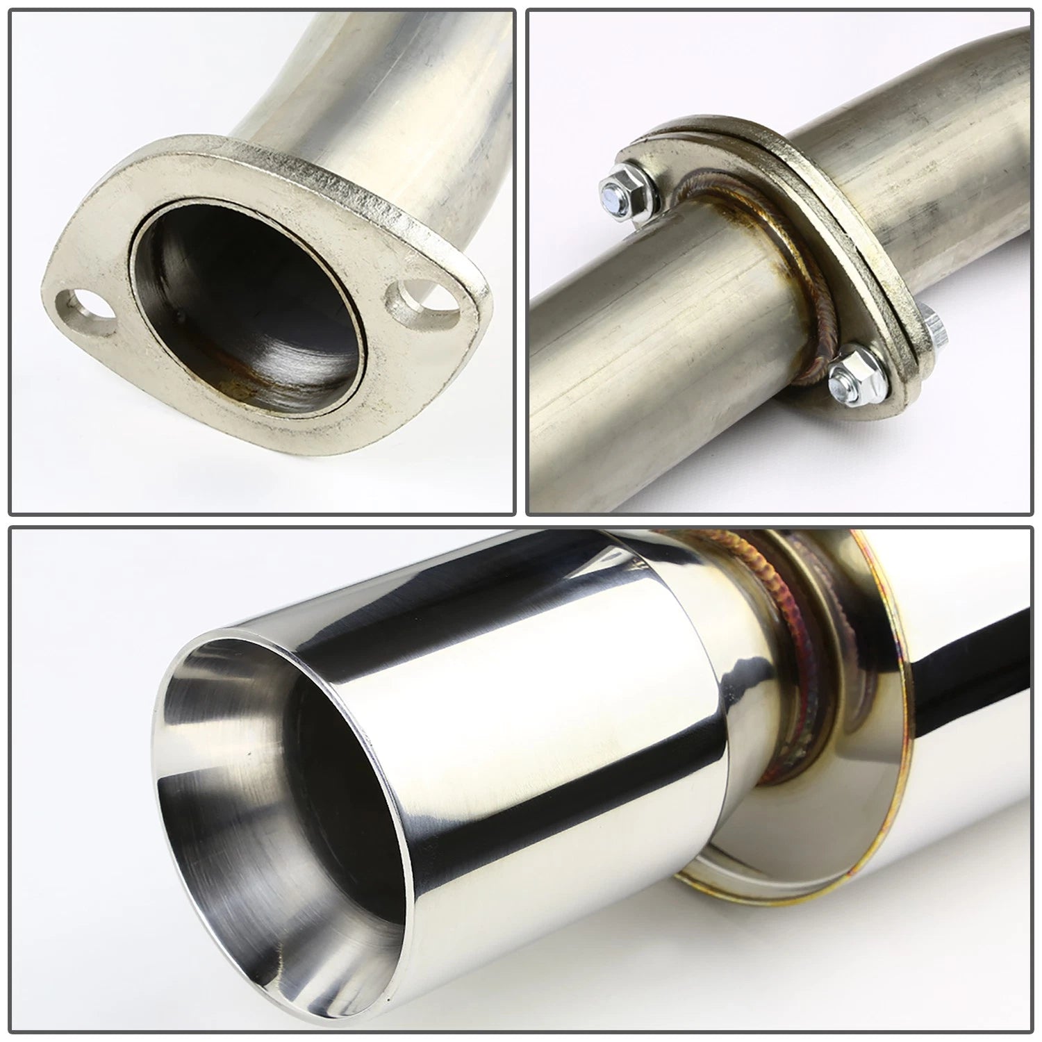 Rolled Muffler Tip for Mazda Miata MX-5 NA 1.6/1.8 (1990–1997)