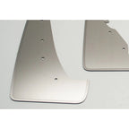 4pc Brushed Stainless Mud Guards with ABS Backing for Dodge Challenger (2015–2017)