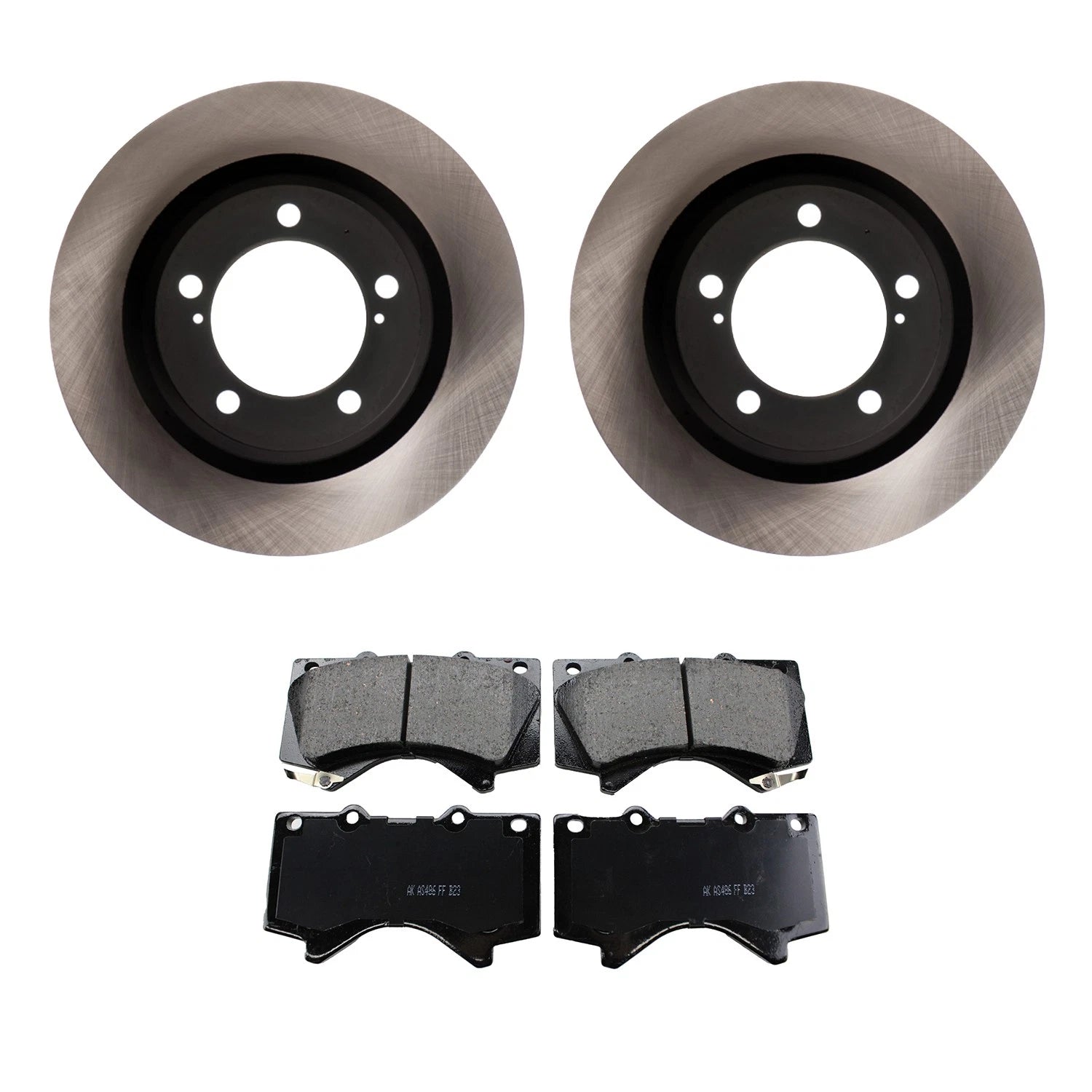 Front Rotors & Akebono ProACT Ceramic Brake Pads for LX570 Sequoia (2008–2021)