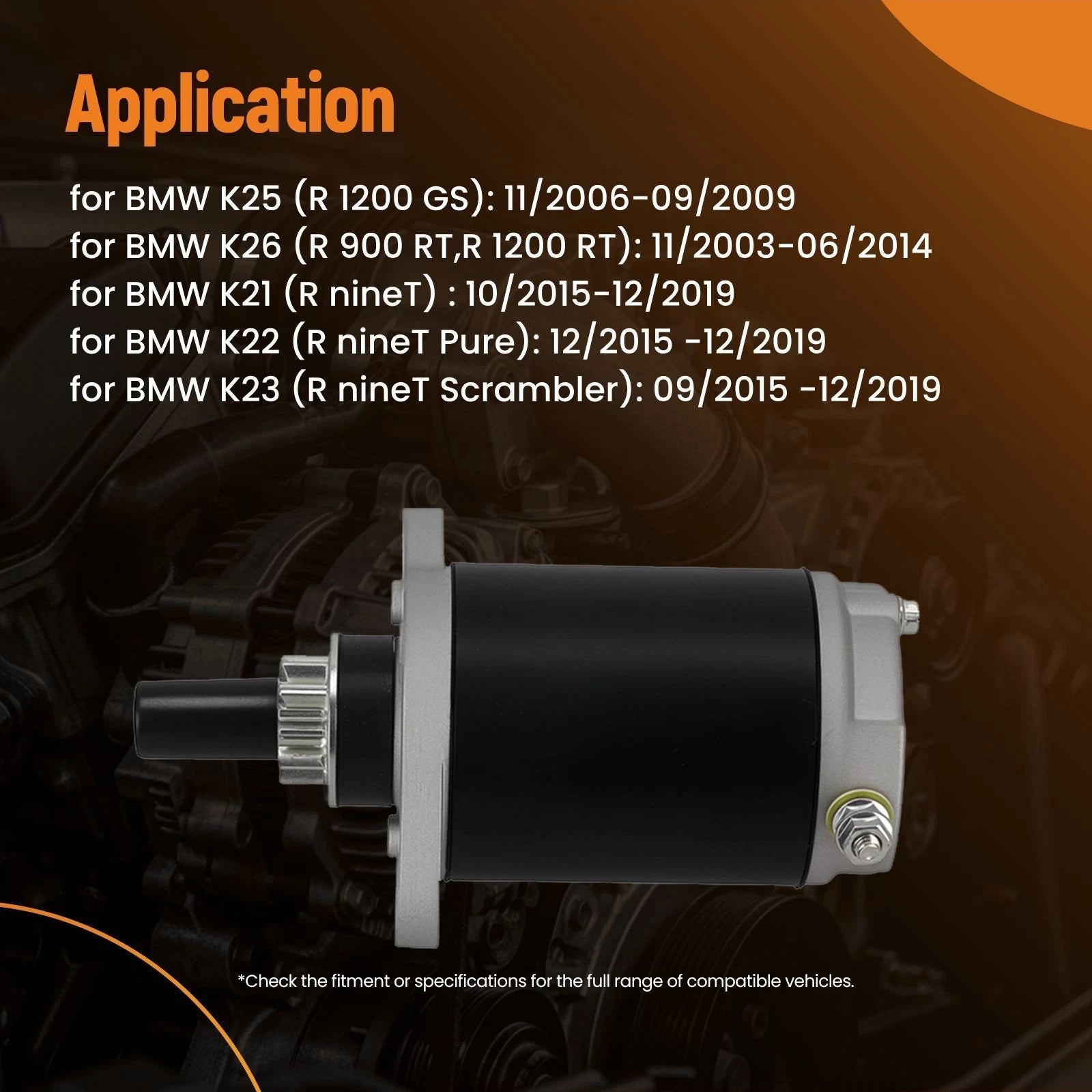 Starter Motor for OHV14 OHV15 OHV16 Engine 12V 36264 36795 10 Teeth