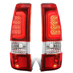 Chrome Crystal Headlight + Bumper + Red 3D LED Tail Light for Silverado (2003–2007)