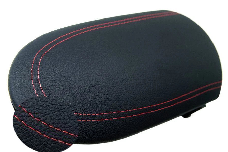 Center Console Armrest Cover for Nissan 370Z (2008–2019) Red Stitch