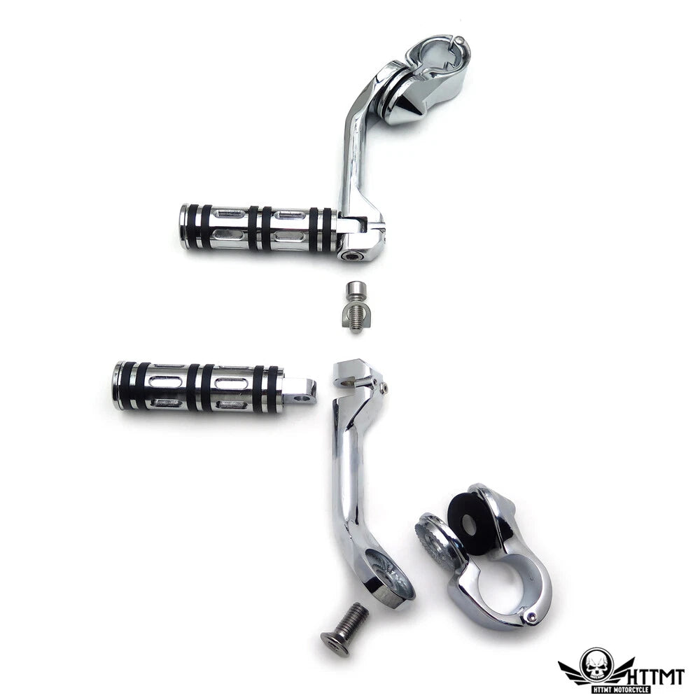 Chrome 5" Edge Cut Foot Peg for Honda GoldWing Yamaha Roadstar