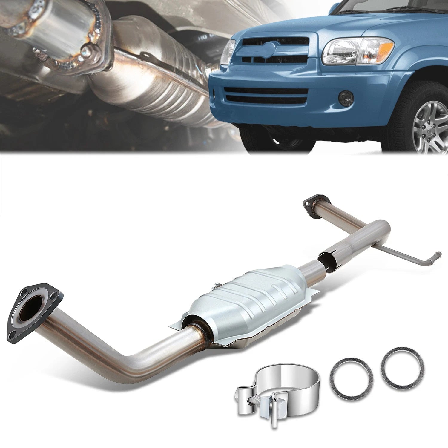 Steel Left Side Catalytic Converter for Toyota Sequoia 4.7L (2005–2007)