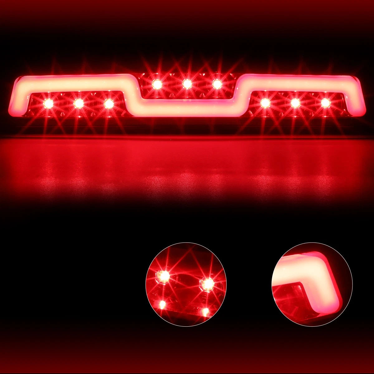Sequential-Solid 2-Stage LED 3rd Tail Brake Light for Ford F250-F550 (1999–2016)