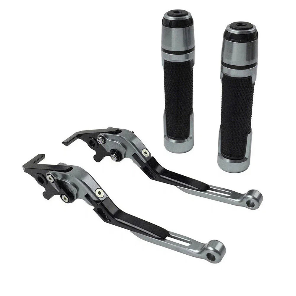 CNC Titanium Extendable Brake Clutch Levers & Grips for Daytona 675 (2006-2018)