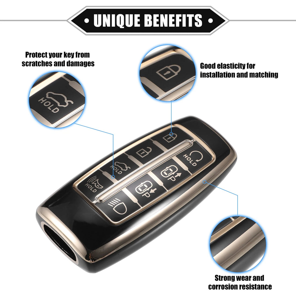 8 Buttons Key Fob Cover for Hyundai (Keyless Smart Fob)