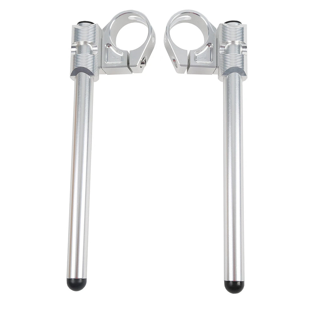 46mm Handle Bar Clip On for Kawasaki Ninja ZX6R ZX9R (1998–2002) Silver
