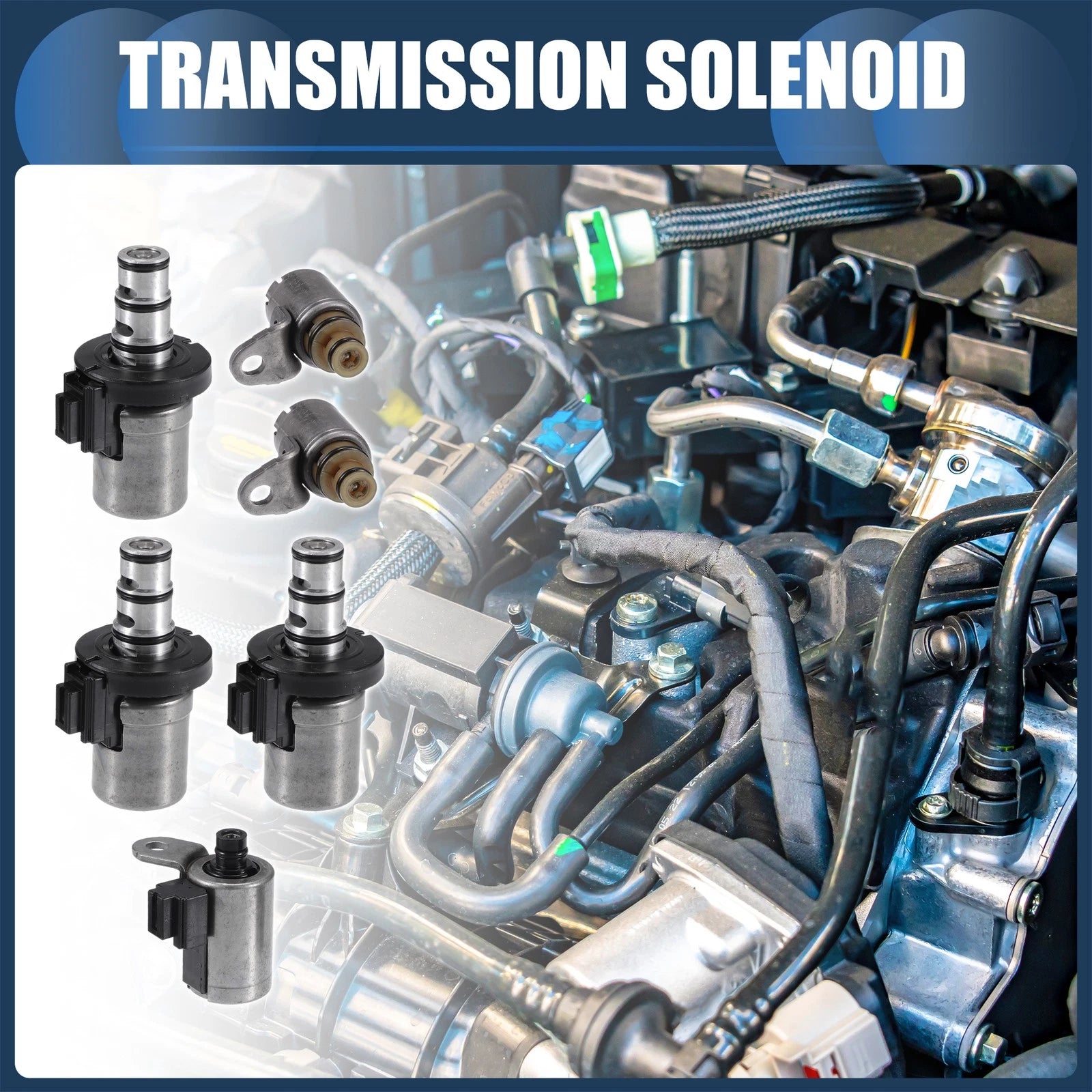 Set of 1 Transmission Solenoid for Mazda CX-7 (2012) & Ford Focus (2000–2012)