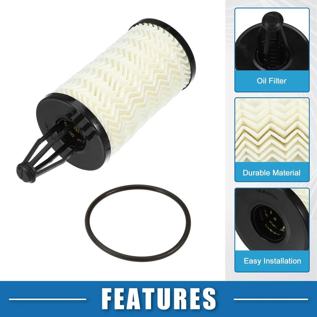 4Pcs Engine Oil Filter No. 2761800009 with O Ring for Mercedes C300 (2015–2019)