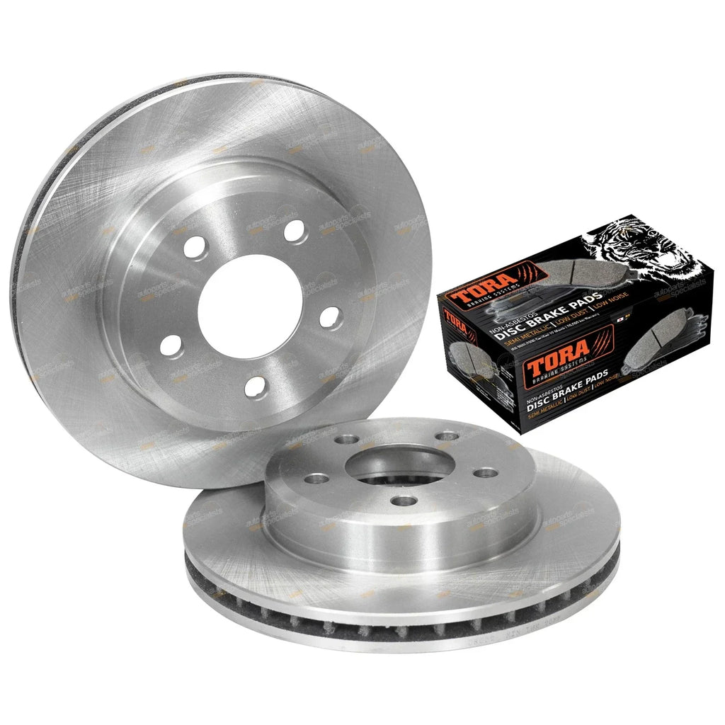 2 Front Brake Rotors + Disc Pads for Falcon AU / Fairlane (2000-2002)