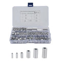 Wire Rope & Cable Line End Kit 7 Size Double Barrel Crimping Loop 245Pcs