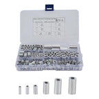 Wire Rope & Cable Line End Kit 7 Size Double Barrel Crimping Loop 245Pcs