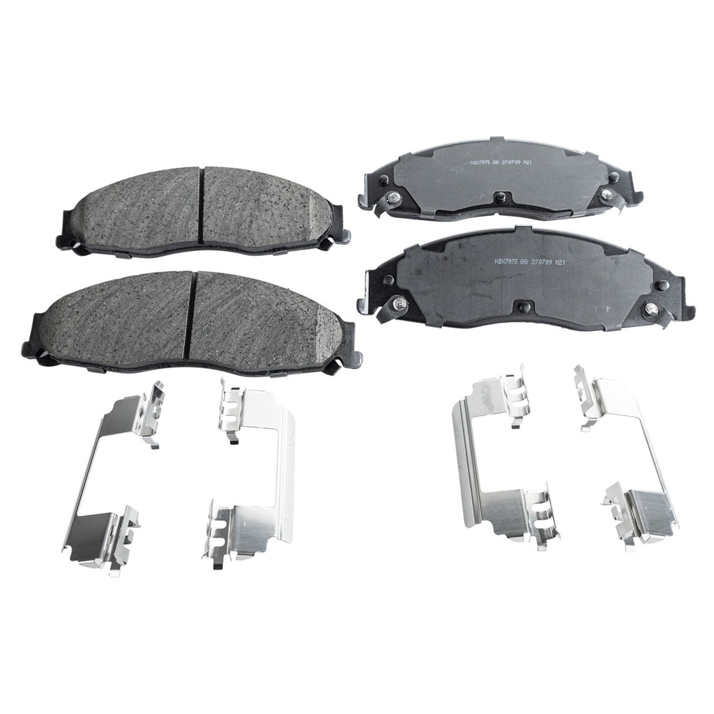 Brake Pad Set for Pontiac Grand Prix (2005–2008) Front and Rear