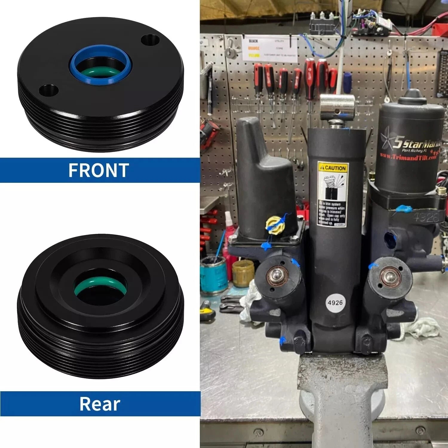 Power Trim Tilt Cylinder End Cap for Mercury 135-225 Optimax EFI (N/A) 878239