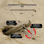 Stainless Steel Mudskipper Hook with 4 Prong Anchor for Saltwater