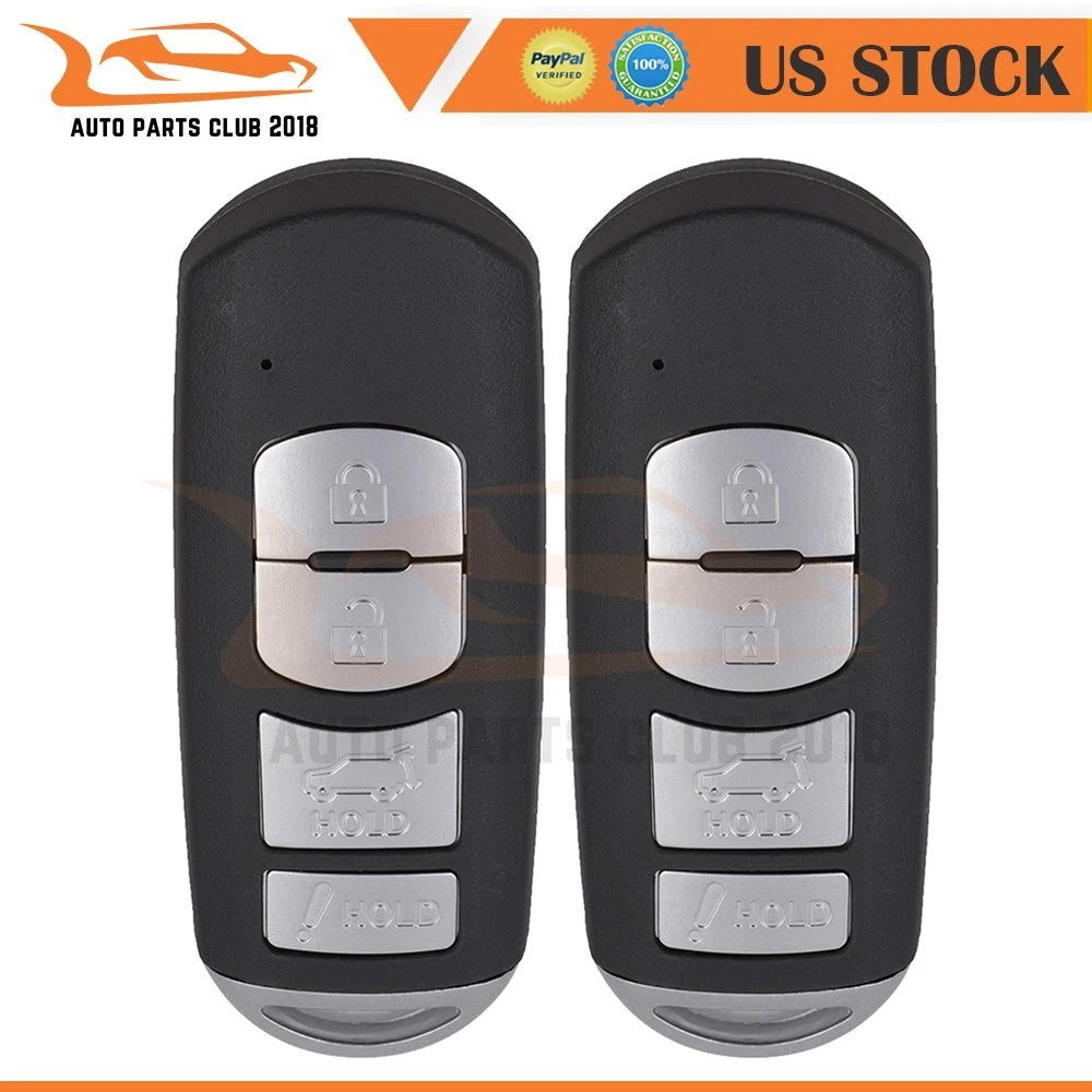 2X Keyless Entry Remote Fob for Mazda CX-9 CX-5 (2016–2019)