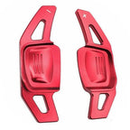 Red Steering Wheel Paddle Shifter Extensions for VW Tiguan Golf 7 Passat B8