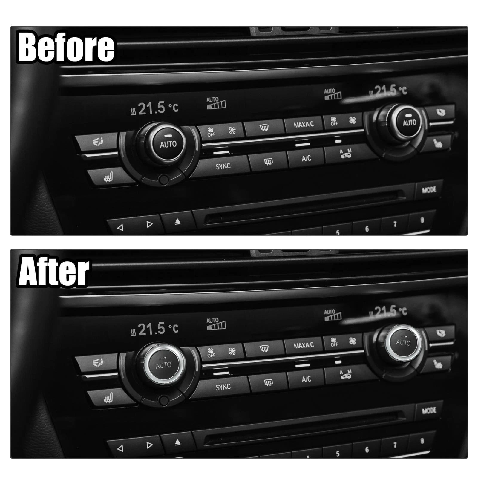 HVAC Air Conditioner Control Switch Knob 61319393931 for BMW 5 6 7 Series X5 (2000–2010)