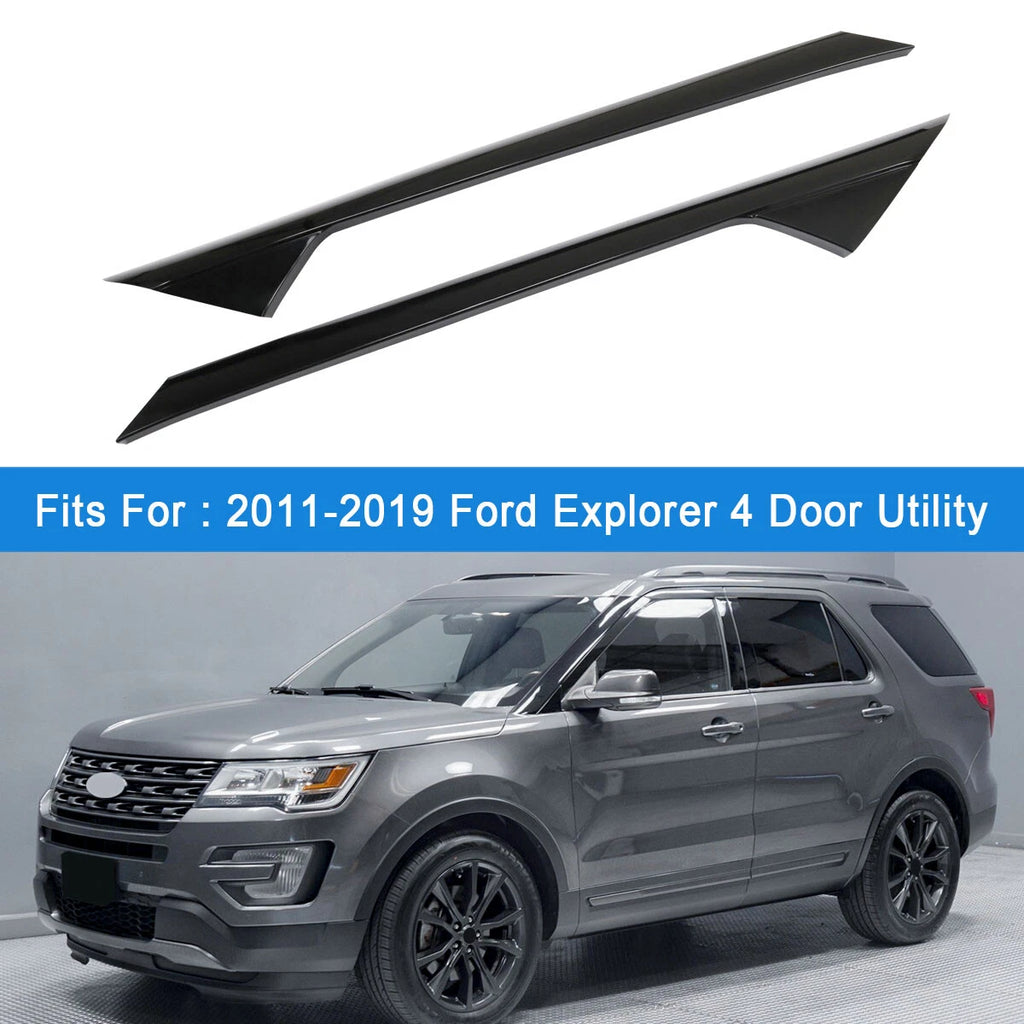 Set of 2 Windshield Outer Trim Molding for Ford Explorer (2011-2019)