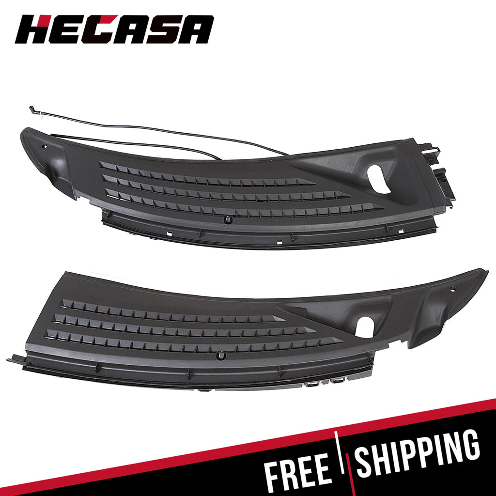 Set of 2 Windshield Wiper Cowl Panel Grille Seals for Ford F150 (2009–2014)