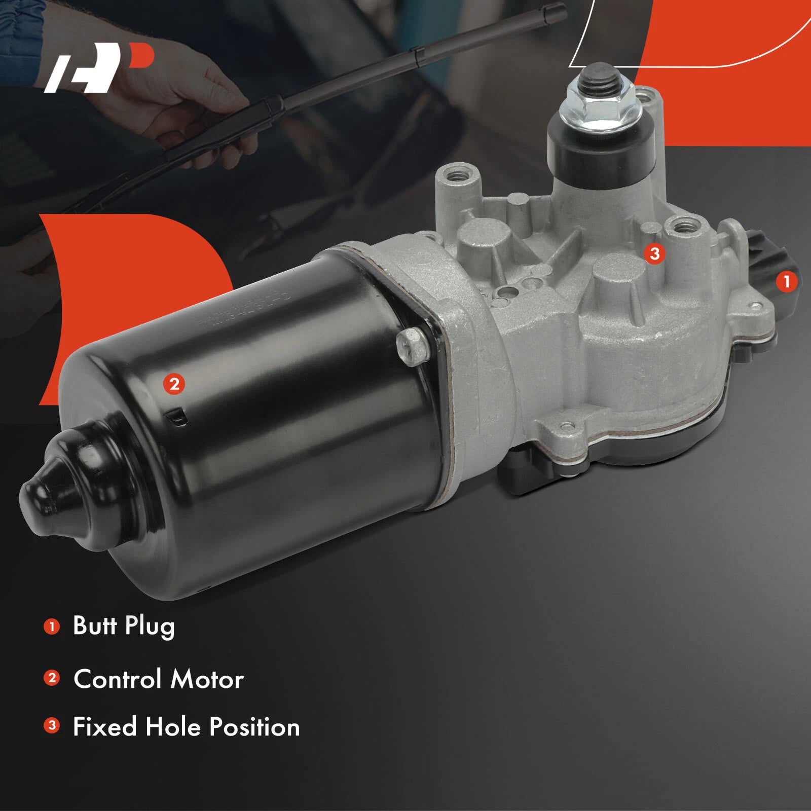 Front Windshield Wiper Motor for Mitsubishi Lancer (2008-2017)