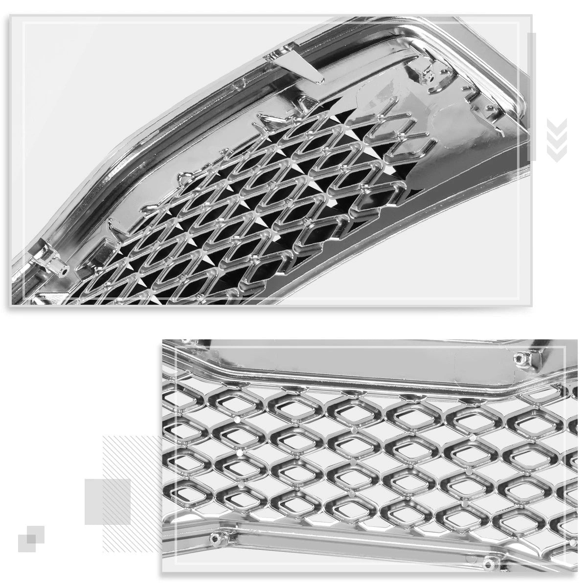 Left Side Headlight Lamp for Ford Edge (2007–2010) Chrome Amber Corner