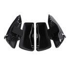 Hard Saddlebags for Harley Road King, Street Glide (2014–2024) Black Denim
