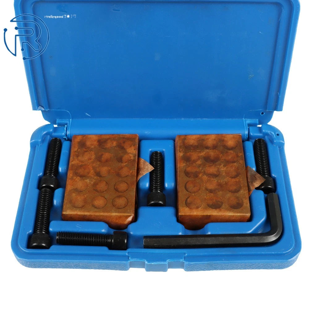 Set of 8 Gauge Hole Blocks with Screw Wrench Case for Precision 123