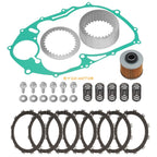 Clutch Friction and Steel Plates w/Gasket for Yamaha XVS650 V-Star 650 (1998–2016)