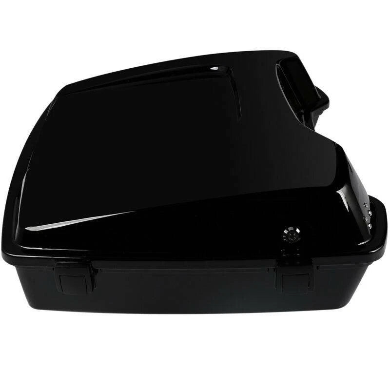 Black Razor Trunk Backrest Mount Rack for Harley Touring Road King (1997–2008)