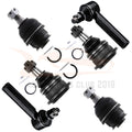 Set of 6 Front Ball Joints & Outer Tie Rod Ends for Toyota 4Runner (2010–2018)
