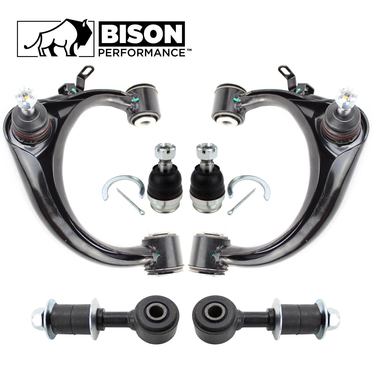 6pc Front Upper Control Arm Sway Bar Ball Joint Kit for Lexus