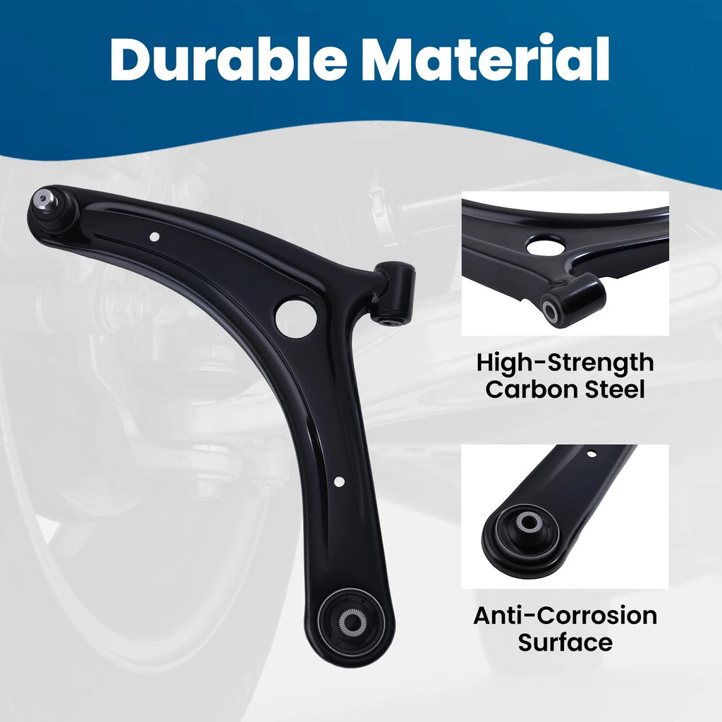 Front Lower Suspension Kit Control Arm Ball Joint for Dodge Caliber Jeep Compass (2007–2012)