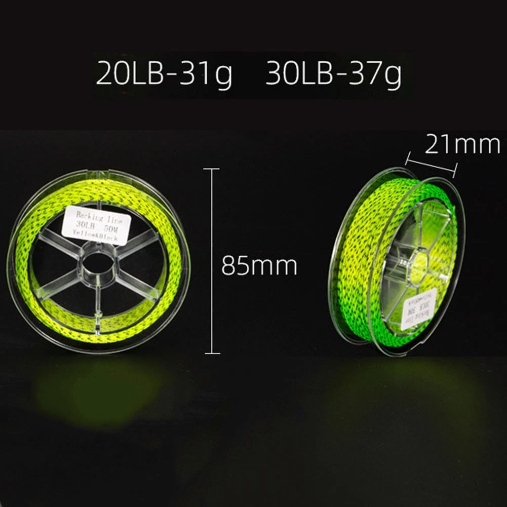 50m Fishing Backing Line 20lb Test for Easy Knotting and Crimping