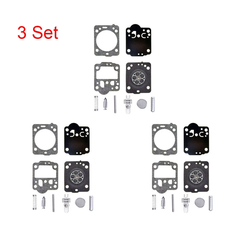 Set of 3 Carburetor Repair Kits for ZAMA RB-149, C1T, Jonsered CS2234, CS2238