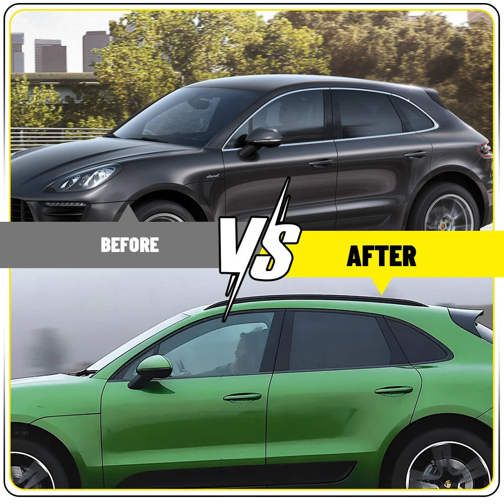 Glossy Black Door Window Pillar Trim for Porsche Macan (2014â2022)