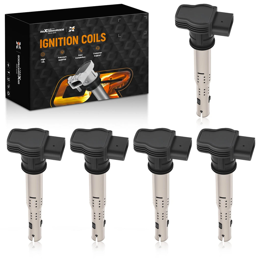Set of 5 Ignition Coils UF-575 for VW Beetle Jetta Passat Golf (2006–2010)