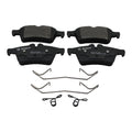 Set of 4 Bosch QuietCast Rear Semi-Metallic Brake Pads for Jaguar Mazda Saab Volvo